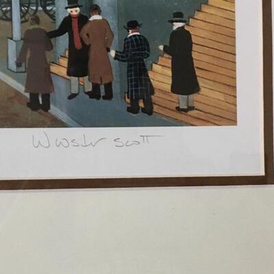 JANE WOOSTER SCOTT â€œStock Exchangeâ€ Hand Signed and Numbered Lithograph. LOT A38