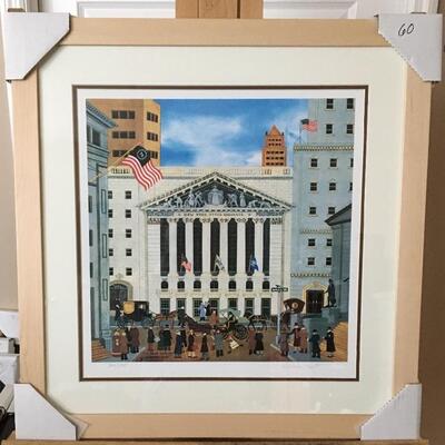 JANE WOOSTER SCOTT â€œStock Exchangeâ€ Hand Signed and Numbered Lithograph. LOT A38