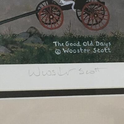 WOOSTER SCOTT â€œThe Good Old Daysâ€ Signed Limited Edition. LOT A39