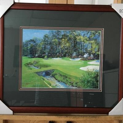 BERNARD WILLINGTON Signed Golf Lithograph. LOT A61