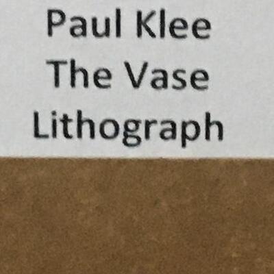 PAUL KLEE â€œThe Vaseâ€ Original Lithograph. LOT A64