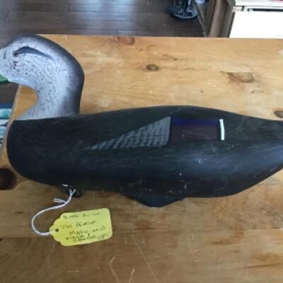 DECOY- JIM PIERCE  SIGNED AND BRANDED BLACK DUCK