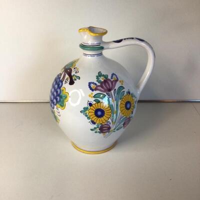 Beautiful Modra Slovakia Keramika hand painted jug