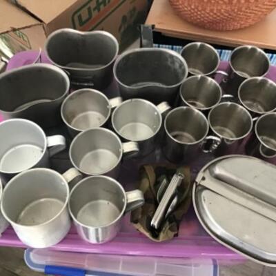OUTDOOR TIN CAMPING CUPS