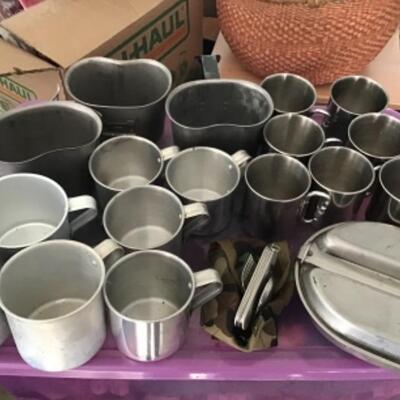 OUTDOOR TIN CAMPING CUPS