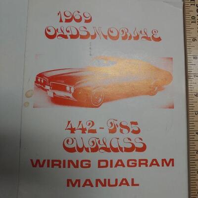Reproduction 1969 Oldsmobile 442 Cutlass wiring diagram manual