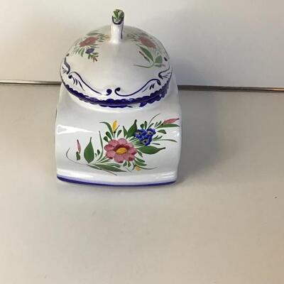 Vintage Reel Hand Painted Ceramic Porcelain Art Pottery Tureen Portugal 222