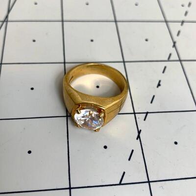 #7 Vintage 18KGE Gold Ring (size 11)