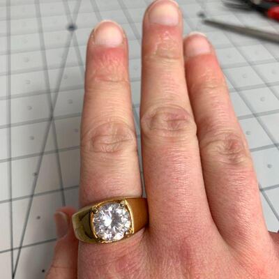 #7 Vintage 18KGE Gold Ring (size 11)