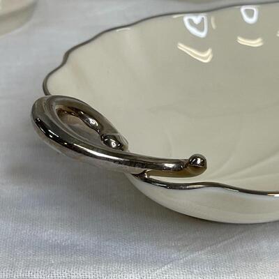 3 Piece Lenox - 2 Vases and 1 Lenox Leaf Dish