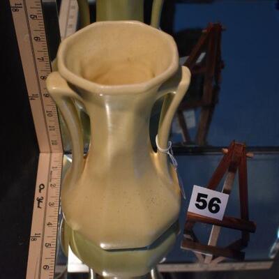 1940 McCoy 2-Handled Faceted Vase