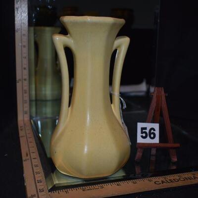 1940 McCoy 2-Handled Faceted Vase