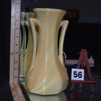 1940 McCoy 2-Handled Faceted Vase