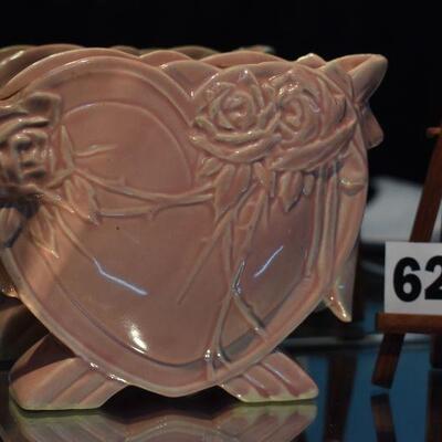 1940 McCoy Heart Vase 