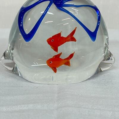 2 Glass Paperweights