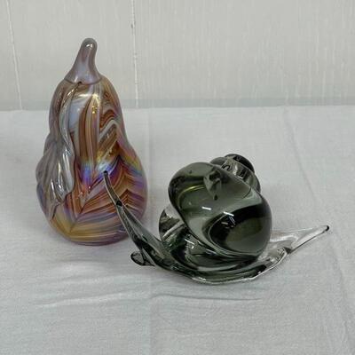 Pair of Glass Paperweights