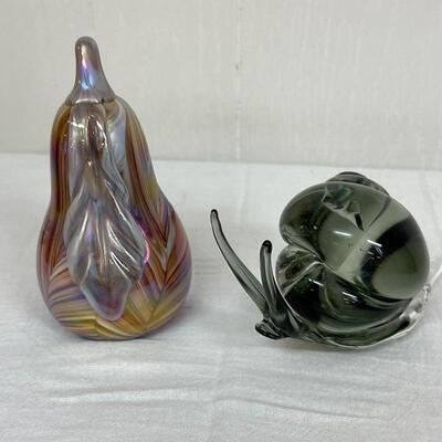 Pair of Glass Paperweights