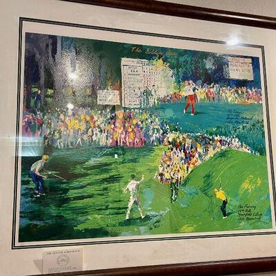 Leroy Neiman Monumental Serigraph of Jack Nicklaus Signed