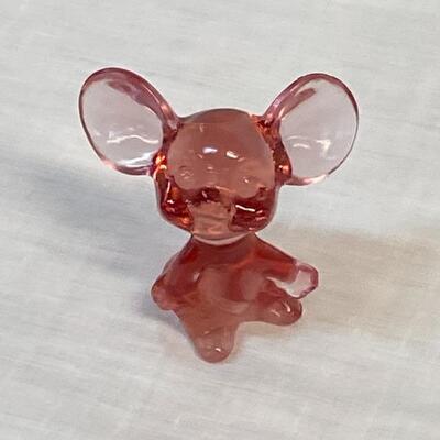 Fenton Dusty Rose Mouse - 1997