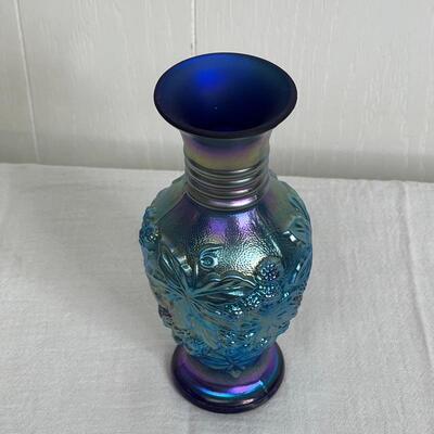 Fenton Petite Carnival Glass Vase Signed by Fenton 2005