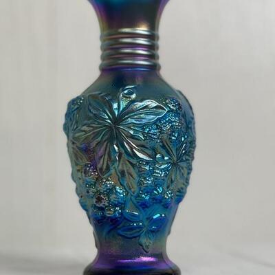 Fenton Petite Carnival Glass Vase Signed by Fenton 2005