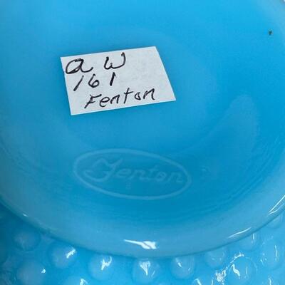 Fenton Blue Hobnail Vase 