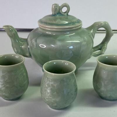 Celedon Green Tea Set