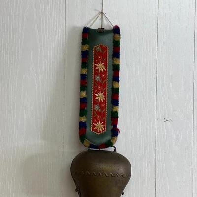 Cow Bell on an Embroidered Hanger Belt 