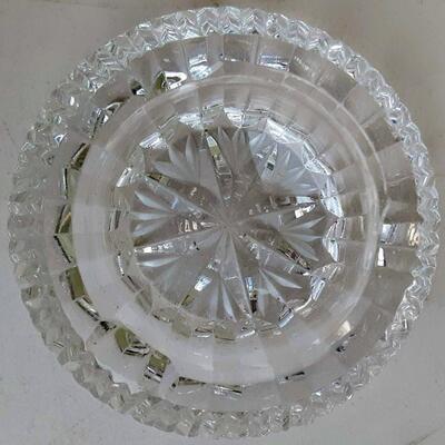 Heavy Crystal Glass Ashtray