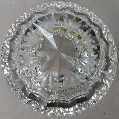 Heavy Crystal Glass Ashtray