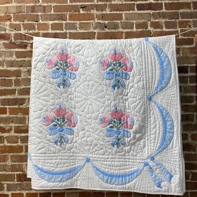 Handmade Full AppliquÃ© Quilt 