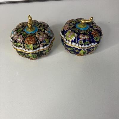 Russian Cloisonne bonbonniere 