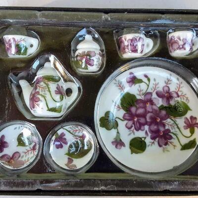 Mini Violets China Tea Set