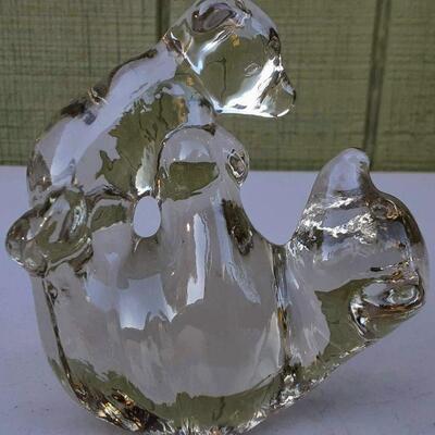 Action International Glass Bears Paperweight