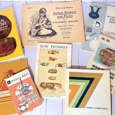 Lot 102  Group of Booklets on Native American Arts Pottery & Baskets