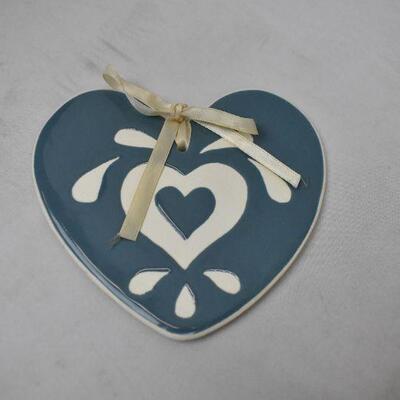 5 pc Kitchen: Ceramic Heart, Recipe Keeper, To Do List, Shopping List, & Magnet