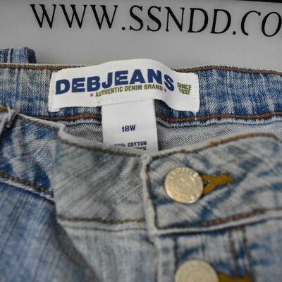 Women's Size 18 Denim Jeans, Levi Strauss and Deb Jeans - Like New
