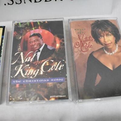 8 Cassette Tapes, Christmas Music: Nat King Cole - Kenny Rogers