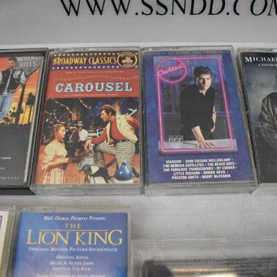 11 Soundtracks on Cassette Tapes: Beverly Hills Cop -to- Barbra Back to Broadway