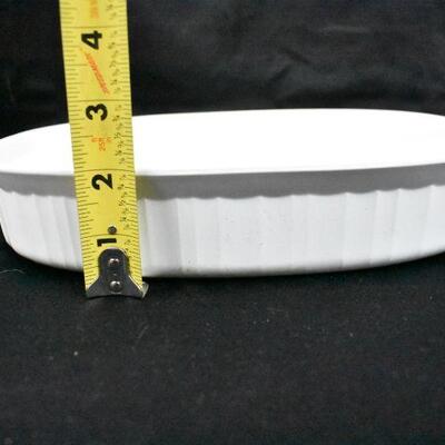 Corning Ware Divided Dish, White. No Lid