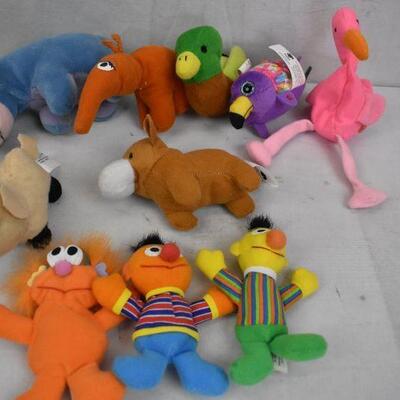 19 pc Small Stuffed Animal Toys, some a TY Beanie Babies