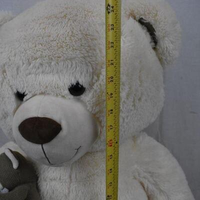 Large Bear Stuffed Animal Toy with Small Bear Toy Attached