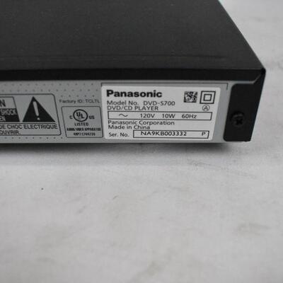 Panasonic DVD Player with HDMI or RCA. Remote Included. 