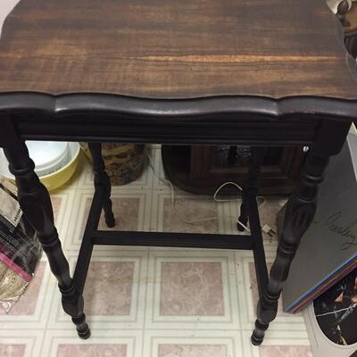 LOT #4. Vintage wooden square table.  19-