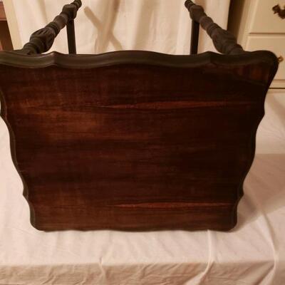 LOT #4. Vintage wooden square table.  19-