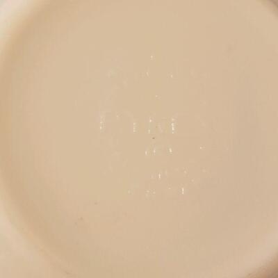 Lot #15  Vintage Pyrex bowl, white w/blue cornflowers 1-1/2 qt.