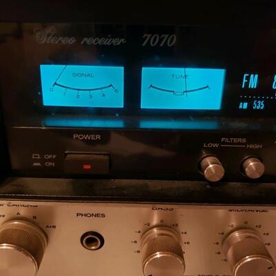 LOT #17.   Sansui stereo receiver, model #7070, like new.