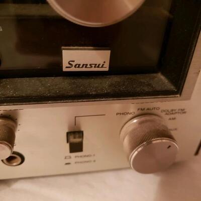 LOT #17.   Sansui stereo receiver, model #7070, like new.