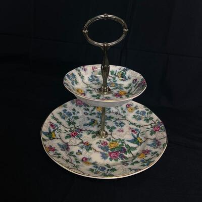 â€œChintzâ€ Tier Tray - Lorna Doone