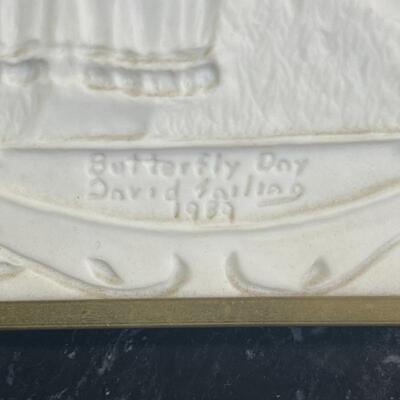 David Failing Original Lithophane â€œButterfly Dayâ€  1989